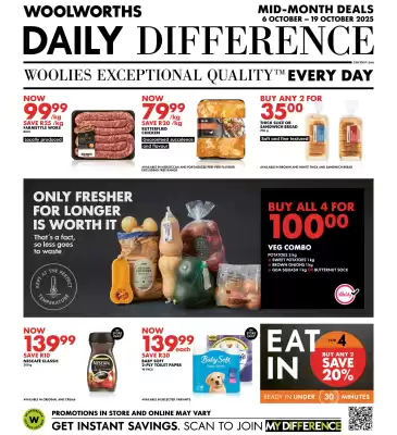Woolworths catalogue (valid until 19-10)
