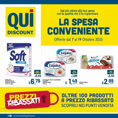 Volantino Qui Discount (valido fino al 19-10)