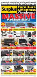 Surplus Furniture flyer week 41 Page 1