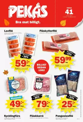 Pekås reklamblad (giltig till och med 12-10)