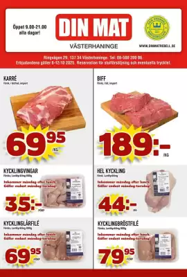 Din Mat reklamblad (giltig till och med 11-10)