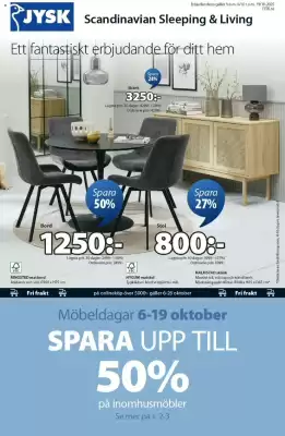 JYSK reklamblad (giltig till och med 19-10)