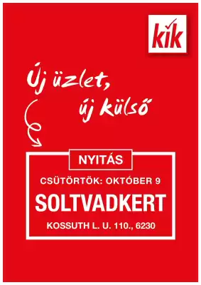 Kik akciós újság (érvényes eddig: 8-10)