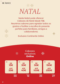 Folheto Continente | Cabazes de Natal Página 2