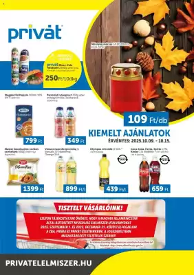 PRIVÁT akciós újság (érvényes eddig: 15-10)