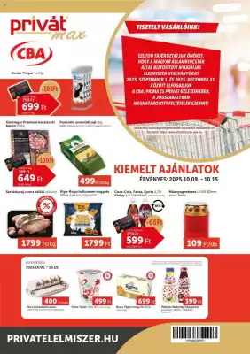PRIVÁT akciós újság (érvényes eddig: 15-10)