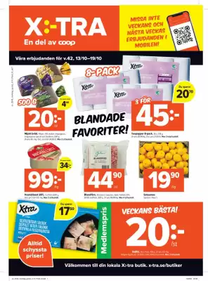 Coop Extra reklamblad (giltig till och med 19-10)