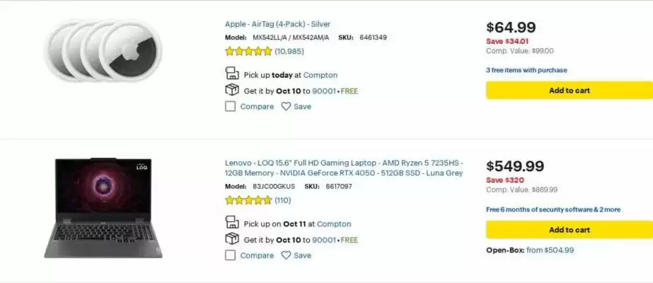 Best Buy weekly ad (valid until 31-10)