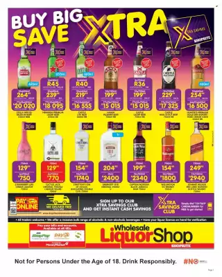 Shoprite Liquor catalogue (valid until 19-10)