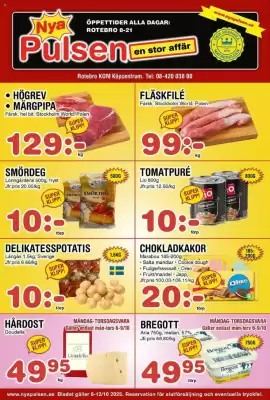 Nya Pulsen reklamblad (giltig till och med 12-10)