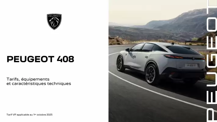 Catalogue Peugeot (valable jusqu'au 7-10)