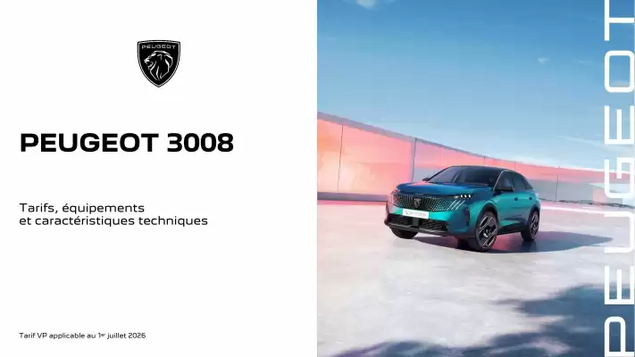 Catalogue Peugeot (valable jusqu'au 31-07)