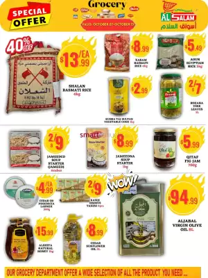 Al-Salam Supermarket flyer (valid until 15-10)
