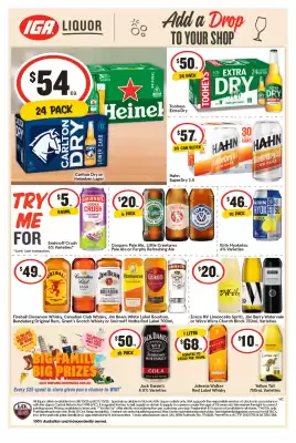 IGA Liquor catalogue (valid until 14-10)