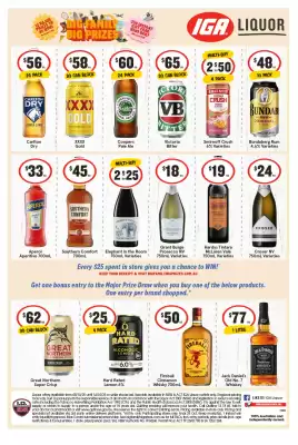 IGA Liquor catalogue (valid until 14-10)