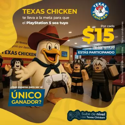 Catálogo Texas Chicken (válido hasta 9-11)