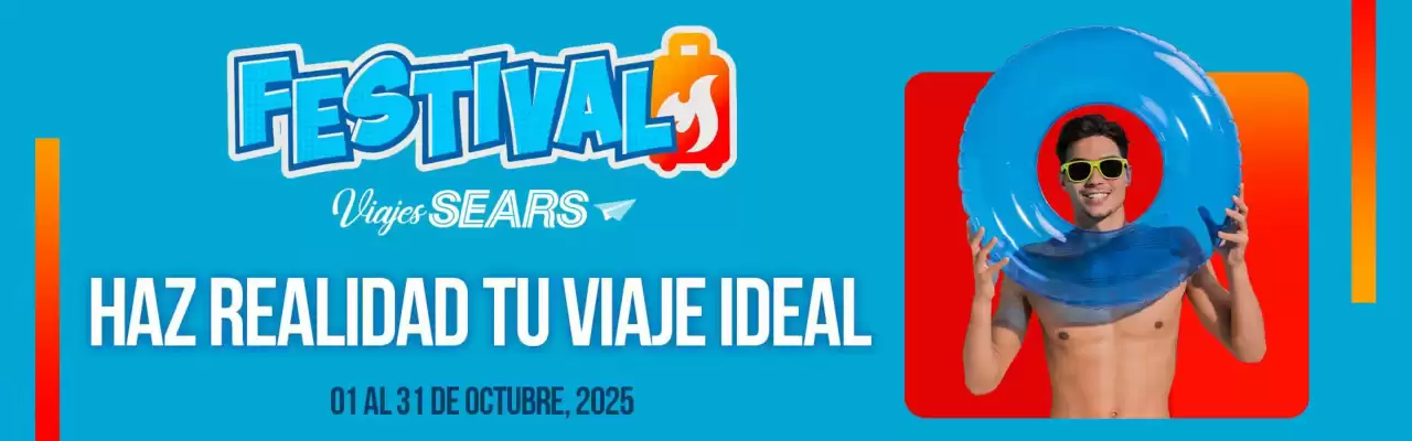 Catálogo Viajes Sears (válido hasta 31-10)