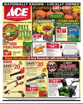 Ace Hardware flyer (valid until 20-10)