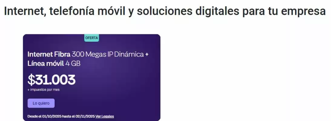 Catálogo Telecom (válido hasta 2-11)