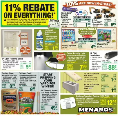 Menards weekly ad (valid until 19-10)