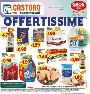 Volantino Il Castoro Supermercati (valido fino al 16-10)