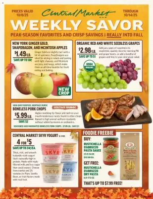 Central Market weekly ad (valid until 15-10)