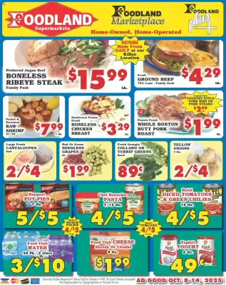 Foodland weekly ad (valid until 15-10)