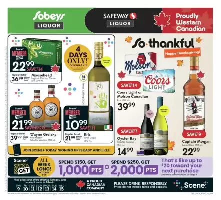 Sobeys Liquor flyer (valid until 23-10)