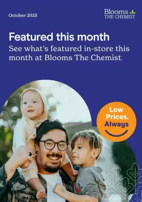 Blooms The Chemist catalogue (valid until 31-10)
