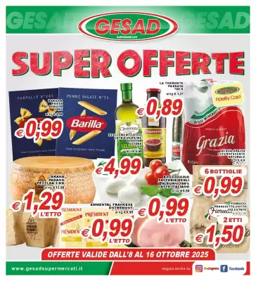 Volantino Gesad Supermercati (valido fino al 16-10)