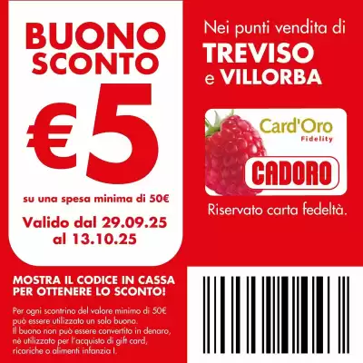 Volantino Cadoro (valido fino al 13-10)