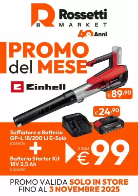 Volantino Rossetti Market (valido fino al 3-11)