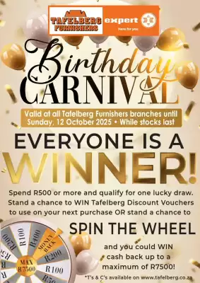 Tafelberg Furnishers catalogue (valid until 12-10)