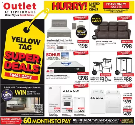 Tepperman's flyer (valid until 15-10)