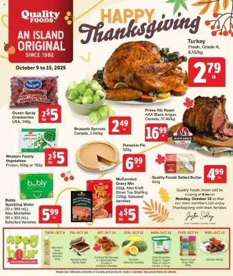 Quality Foods flyer (valid until 15-10)