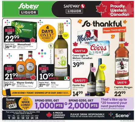 Safeway Liquor flyer (valid until 15-10)