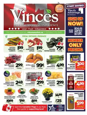 Vince's Market flyer (valid until 22-10)