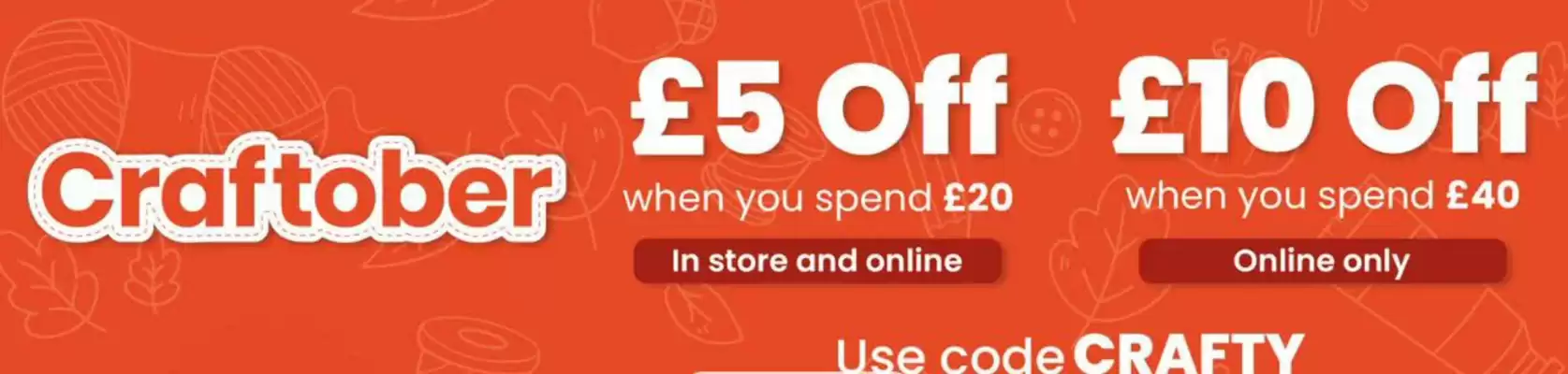 Hobbycraft catalogue (valid until 31-10)