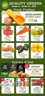Quality Greens flyer (valid until 14-10)