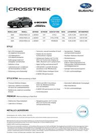 Subaru Flugblatt Seite 1