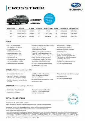 Subaru Flugblatt (gültig bis 31-12)