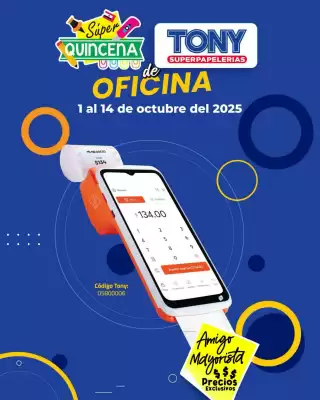 Catálogo Tony Super Papelerías (válido hasta 14-10)