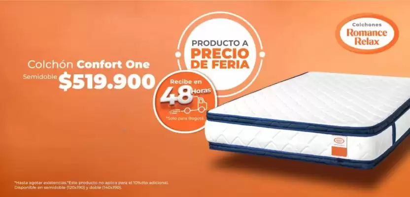 Catálogo Colchones Romance Relax (válido hasta 31-10)
