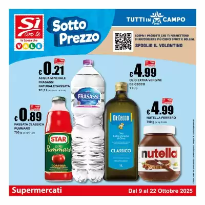 Volantino Sì con te Supermercati (valido fino al 22-10)