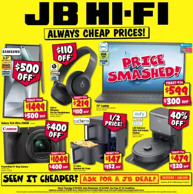 JB Hi-Fi catalogue (valid until 15-10)