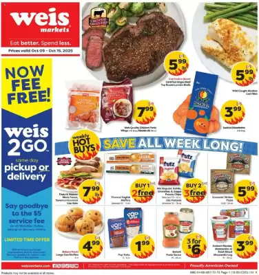 Weis Markets weekly ad (valid until 15-10)