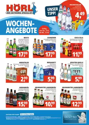 Hörl Getränke Prospekt (gültig bis 15-10)