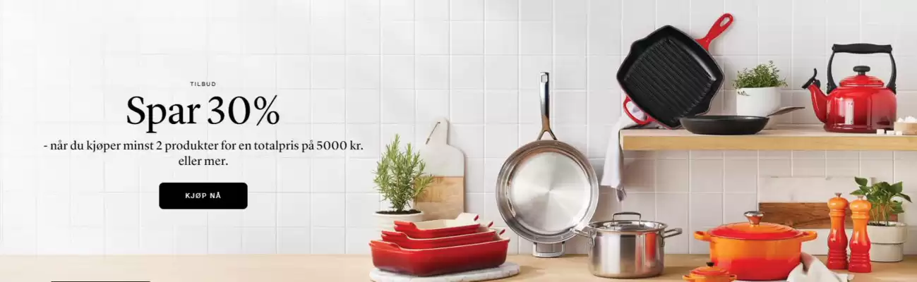 Le Creuset kundeavis (gyldig til 31-10)