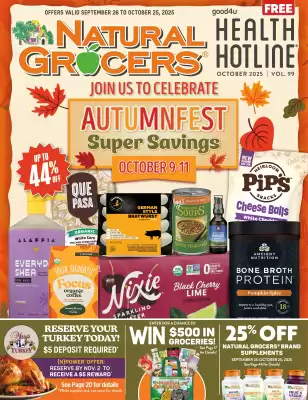Natural Grocers weekly ad (valid until 25-10)