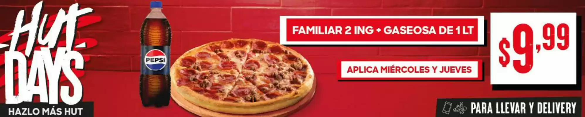 Catálogo Pizza Hut (válido hasta 30-10)